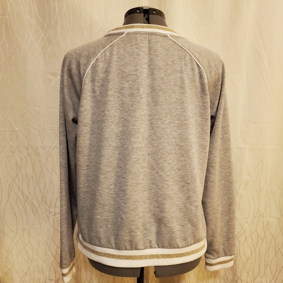 Pink Rose Gold Stripe Sweatshirt - Picture 3 of 5